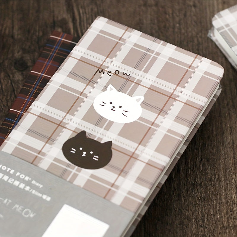 Slim Hardcover Notebook Grid British Plaid Student Planner