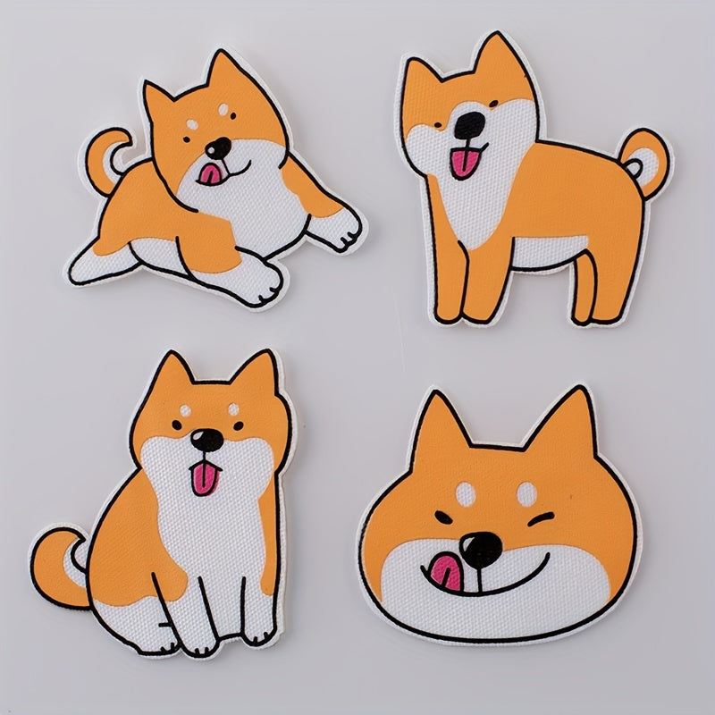 4PCS 3D Animal Cloth Stickers DIY Costume Decoration Sewable Ironable