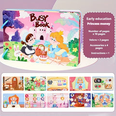Dinosaur Busy Book for Kids 3-6 Years - Interactive Quiet Educational Toys