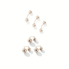 6pcs Set Faux Pearl Waist Pins Scarf Brooches for Women