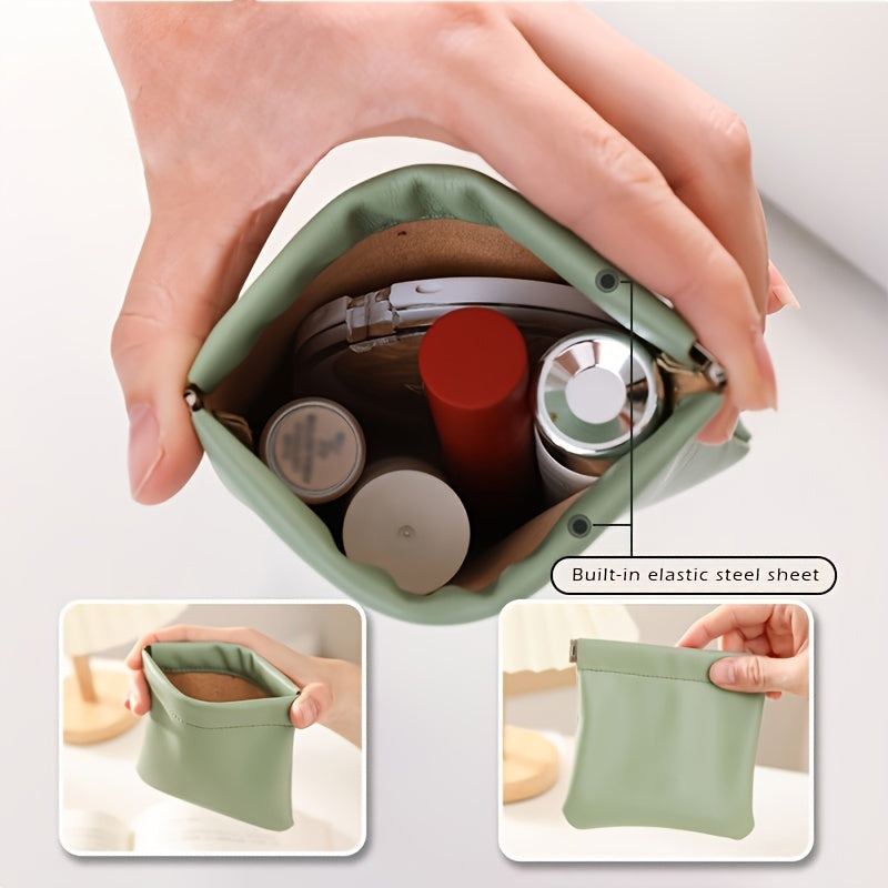 Mini Solid Coin Purse Portable Storage Organizer