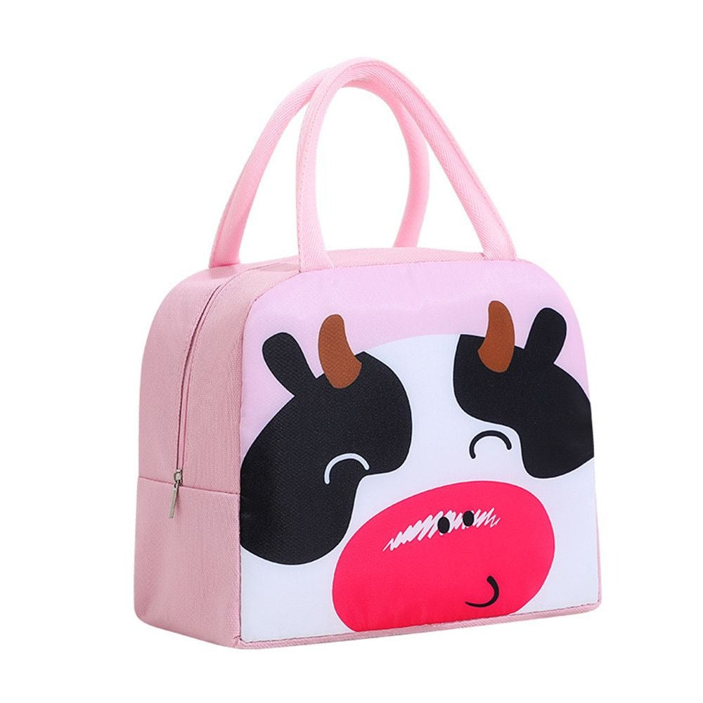 Cartoon Insulated Lunch Bag Box Portable Outdoor Cooler Tote Women