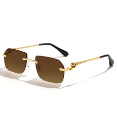 Men's Rimless Sunglasses Sun Protection Sports Eyeglasses