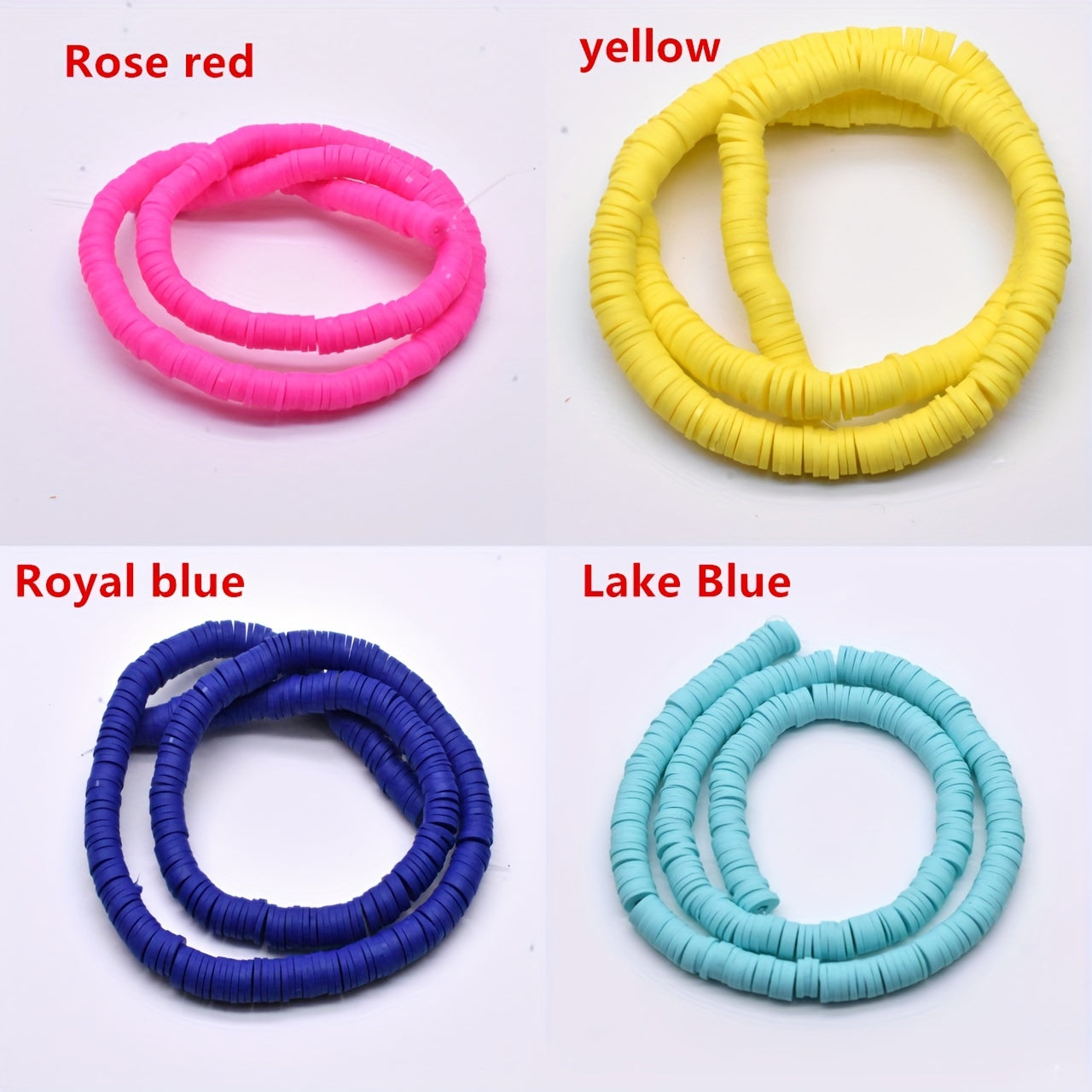 6mm Polymer Clay Rubber Spacer Beads for Jewelry Making