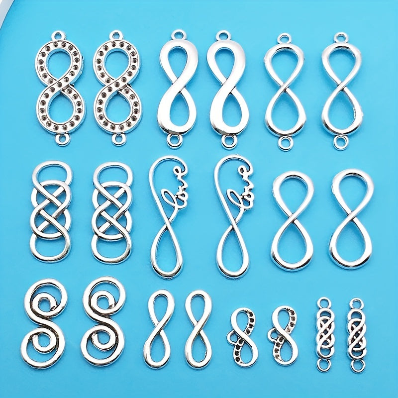 20pcs Zinc Alloy Charms Antique Silver Pendants for DIY Jewelry Making
