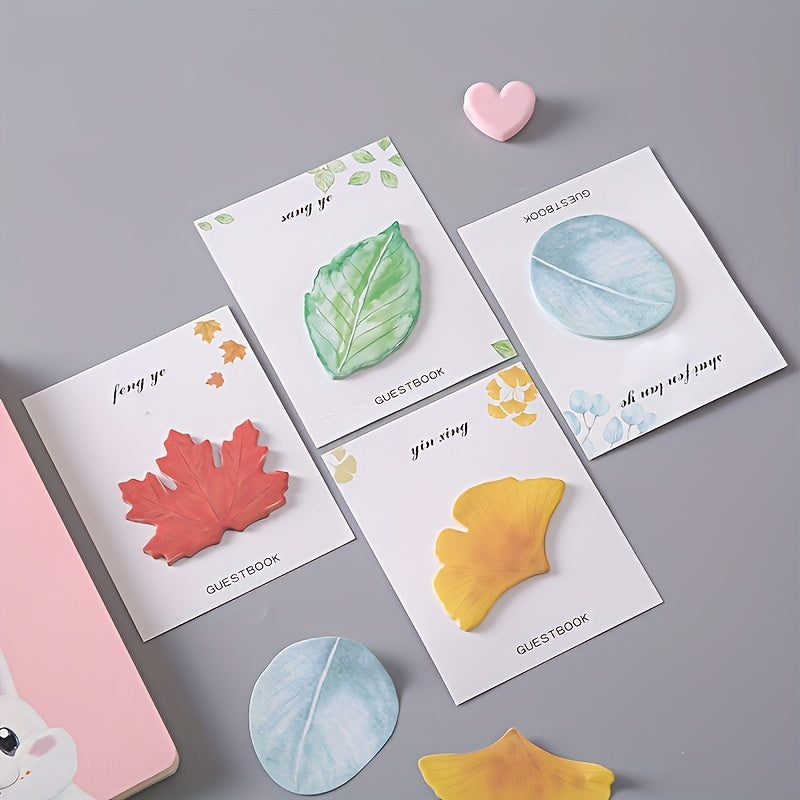30 Sheets N Times Sticky Leaves Notes, Unisex Message Paper Strips