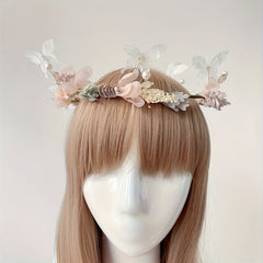 Romantic Bridal Veil with Double Layer Tulle & Butterfly Accents