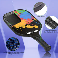 Pickleball Racket Set with 2 Paddles, Balls, Sweatbands - Control & Comfort
