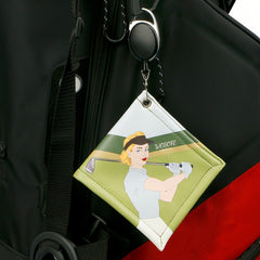 Beauty Pattern Golf Towel PU Material Easy Pull Hook Outdoor Sports