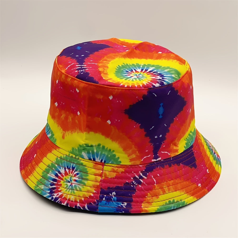 Tie Dye Reversible Bucket Hat for Women