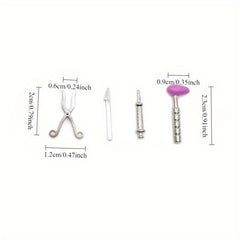 Mini Medical Stethoscope Model 1:12 Scale Toy House Set
