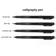 4pcs Calligraphy Pens Brush Markers Set for Hand Lettering