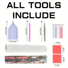 DIY 5D Diamond Painting Kit 11.8x11.8in - ASMR Educational Toy