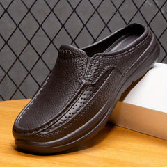 Men's Slip-on Mules Casual Walking Slippers Backless Loafers