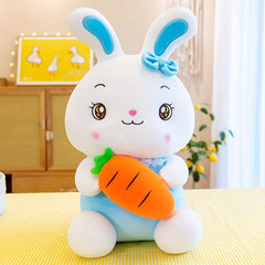 Soft Bunny Rabbit Plush Toy with Expressive Eyes & Nose