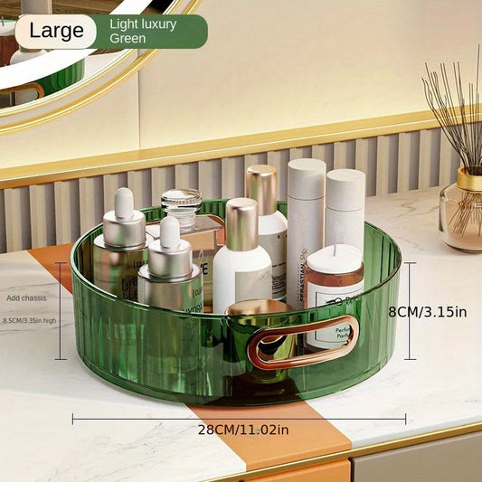 360 Spinning Makeup Organizer High Capacity Skincare Clear Storage