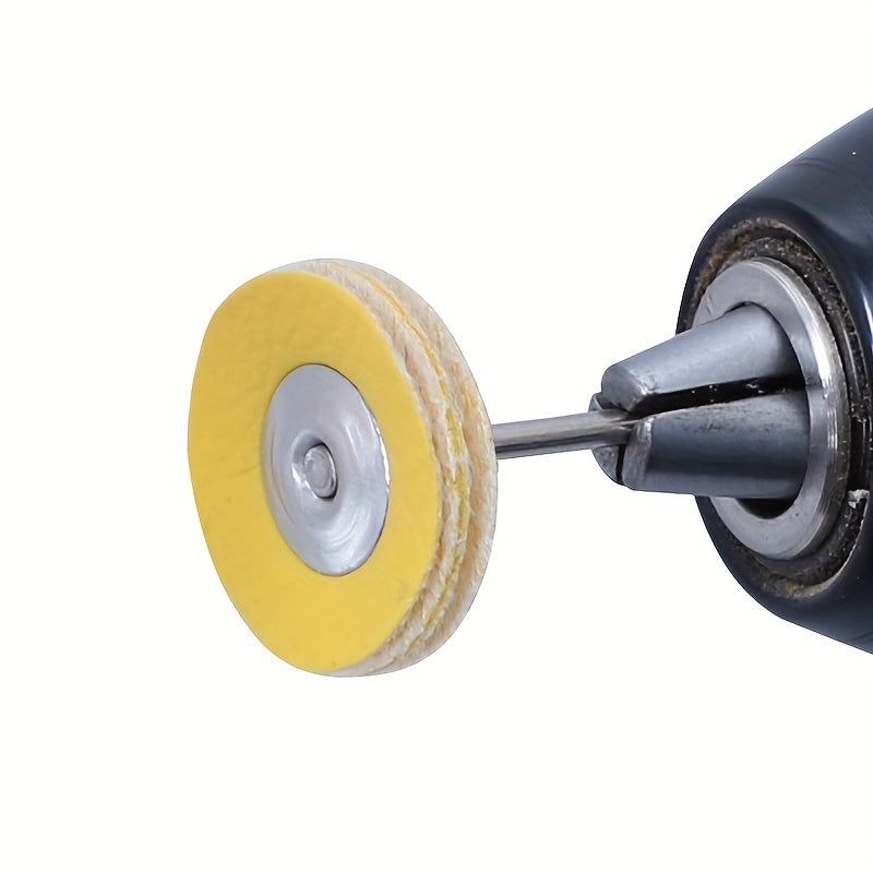 10pcs Leather Buffing Wheel 3x25mm Polishing Grinding Disc Rotary Tool