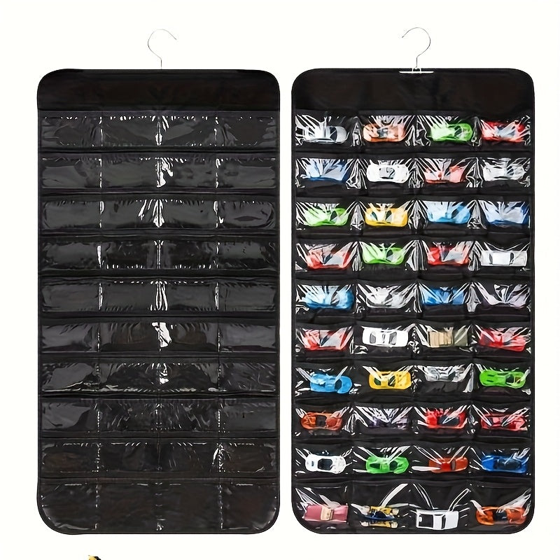 1:64 Scale Car Model Hanging Bag - Dust Proof Organizer & Display Rack