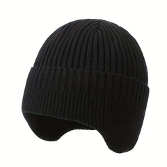 Winter Velvet Warm Woolen Hat Men's Windproof Ear Protection Knitted Hat