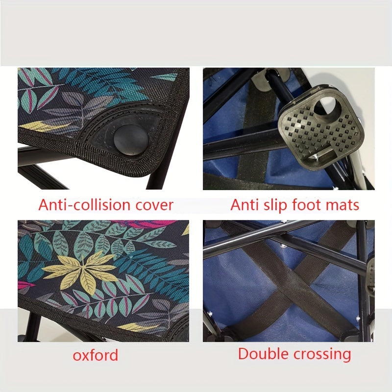 Portable Folding Stool for Outdoor Activities with Carrying Strap