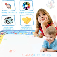 Water Graffiti Mat Kids Drawing Doodle Toy with Magic Pen Space Theme