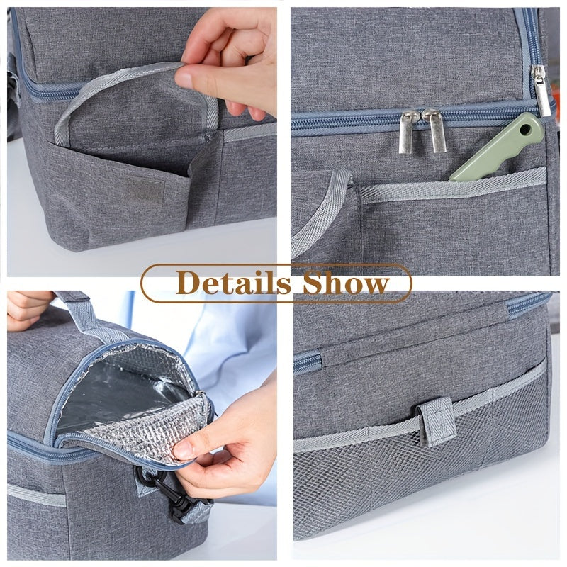 Waterproof Insulated Lunch Bag Large Capacity Handbag