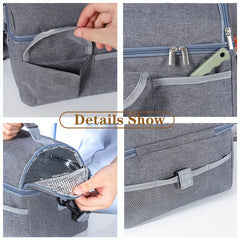 Waterproof Insulated Lunch Bag Large Capacity Handbag