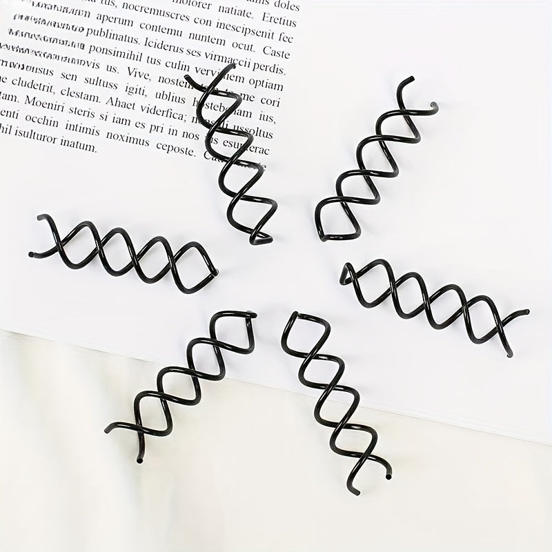 12pcs Spiral Hair Clip Invisible Hair Pin Metal Hairpin For Braids