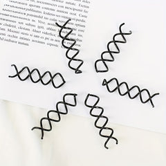 12pcs Spiral Hair Clip Invisible Hair Pin Metal Hairpin For Braids