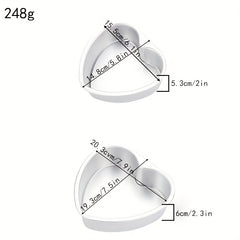 Heart Shaped Cake Pan Aluminum Love Shape Detachable