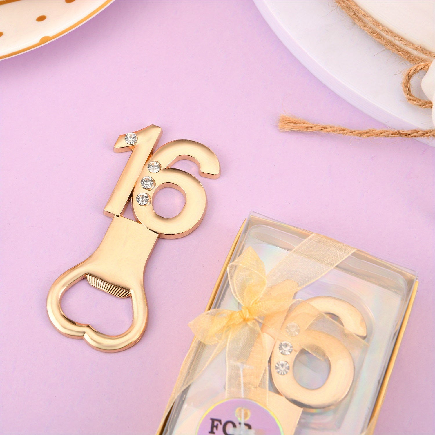 Golden Birthday Bottle Opener - Ideal for Weddings and Anniversaries