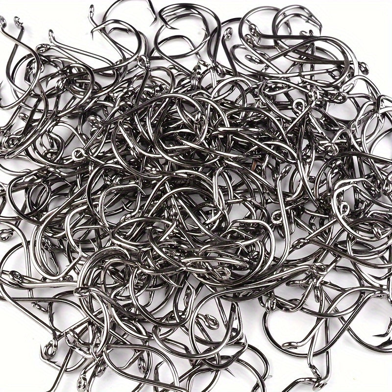 50pcs Octopus Hook Wide Gap Barbed Hook Eye Sea Fishing Tackle