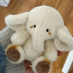 Cream Elephant Stuffed Toy Pendant for Valentine's/Birthday
