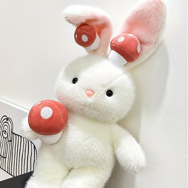 Adorable Mushroom Bunny Plush Toy Rabbit Doll Pillow Gift