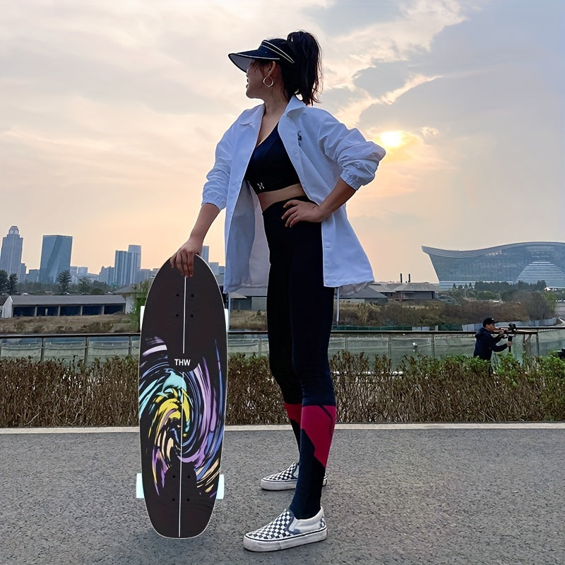 Land Surfing Board S6 Spring Bridge Skateboard Beginner Slip Floor