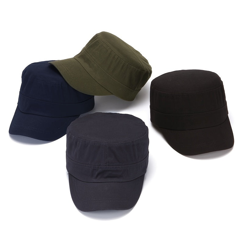 Men's Flat Top Hat Outdoor Sunscreen Sunshade