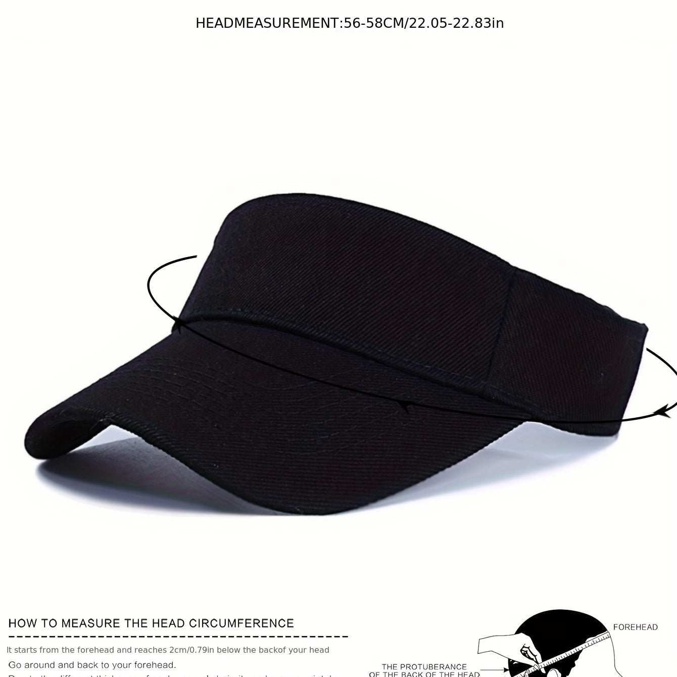 Sun Visor Hat Unisex Lightweight Golf Baseball Cap For Women & Men