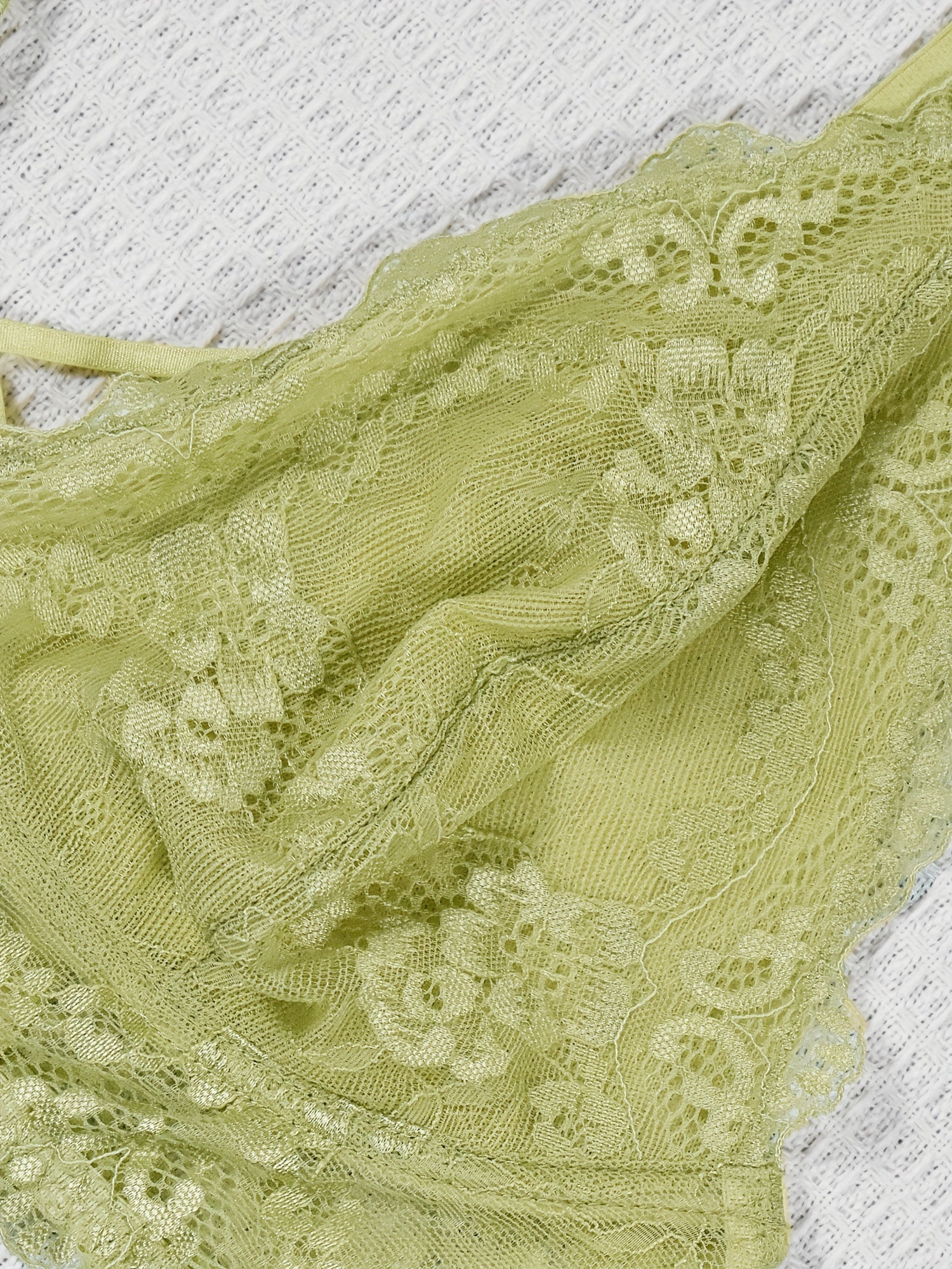  Floral Lace Criss Cross Soft Bralette
