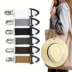 Canvas Hat Clip for Travel Handbag Backpack Luggage Hat Holder