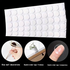 50pcs Strong Transparent Double Sided Tape with Acrylic Adhesive