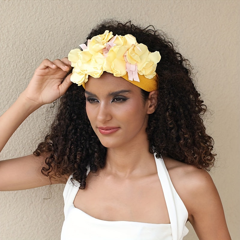 Boho Flower Headband for Women - Sweet Hair Band for Party Prom