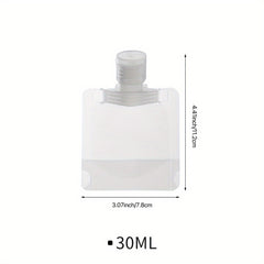5 Pcs Travel Storage Pouch Lightweight Shampoo Container
