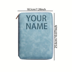 Custom A5 Faux Leather Notebook Personalized 200-Page Journal