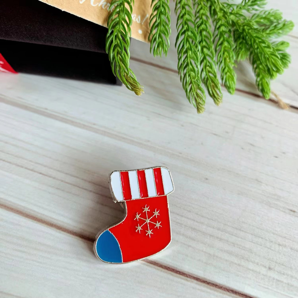 Christmas Pins Denim Shirt Accessories