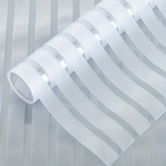 Privacy Window Film Stripe Patterns Self Adhesive Glass Film