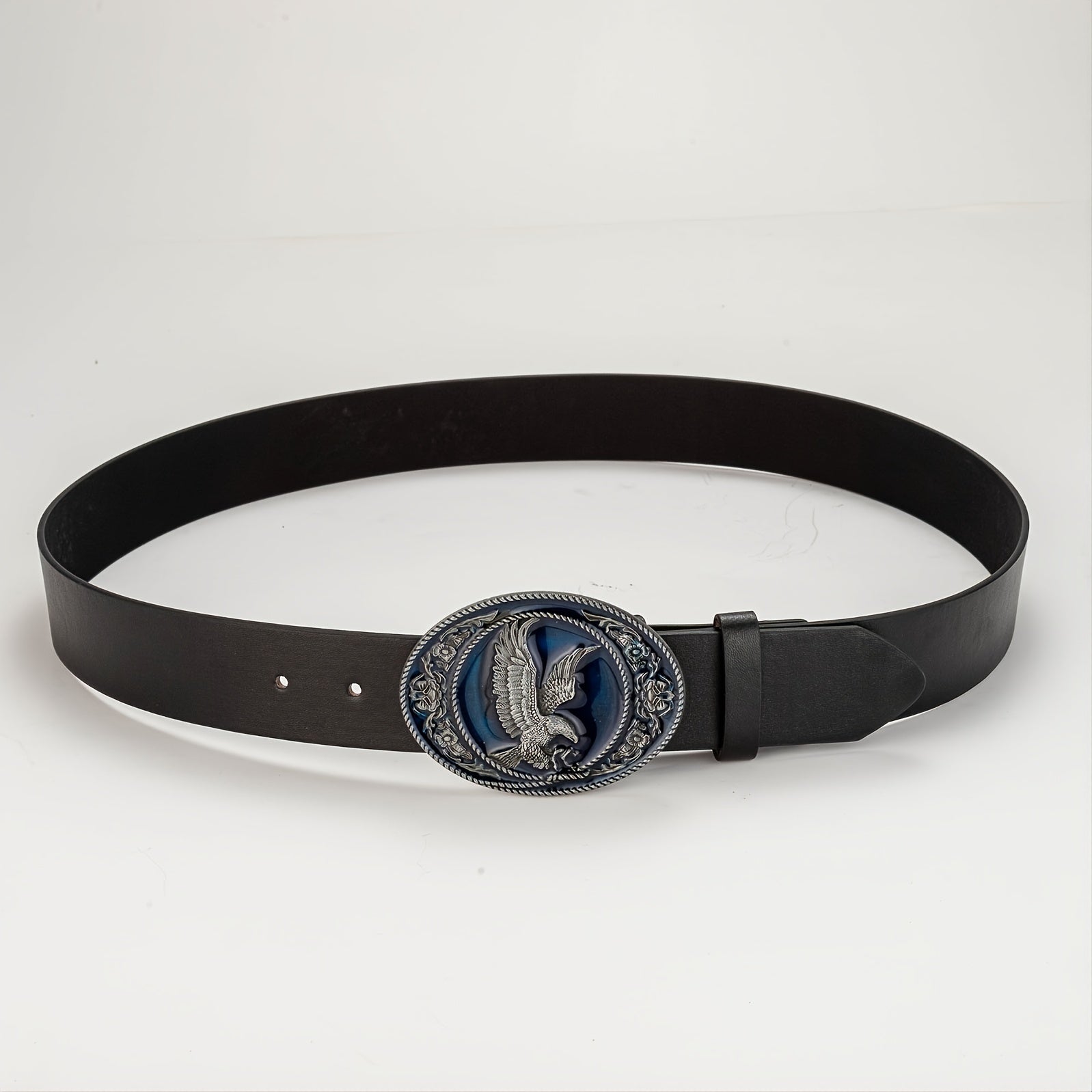 Men's Leather Bronze Eagle Buckle Belt - Gift for Boyfriend and Father
