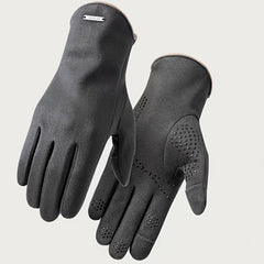 Suede Warm Gloves Men Women Outdoor Cycling Driving Touch Screen Velvet