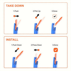 Plastic Razor Blades Scraper Tool - Paint Remover with Blades Kit