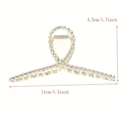 Rose Golden Strong Hold Hair Claw Clip Thick Hair Accessory