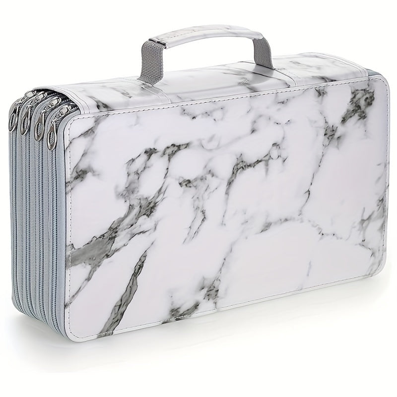 PU Pencil Case Large Capacity Pen Holder Office Storage Bag No Pencil